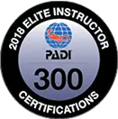 PADI Elite Instructor 300