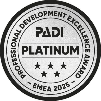 PADI Platinum Professional Development Excellence Award